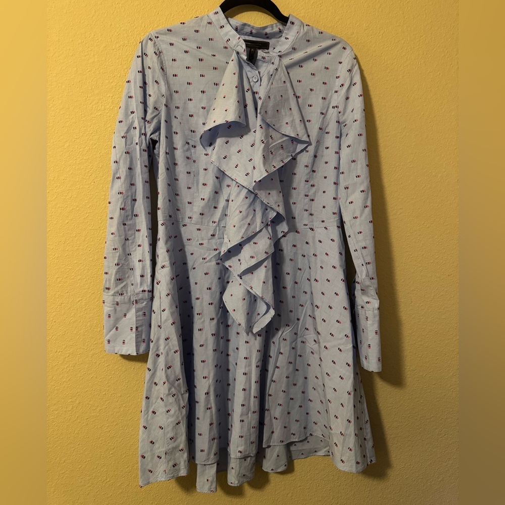 BCBGMAXAZRIA Chelsea Ruffle shirt dress - Picture 2 of 4